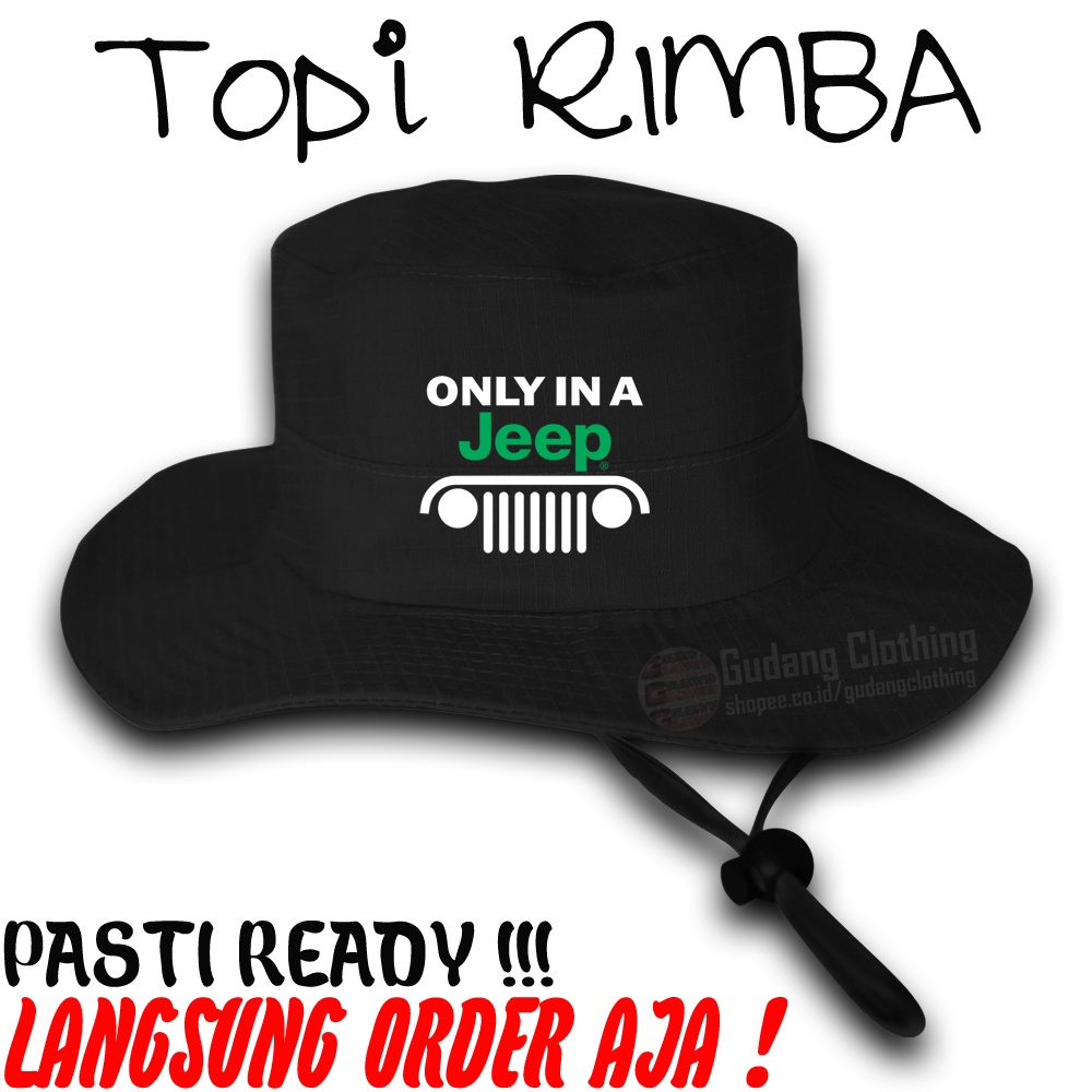 Topi Rimba Jeep Topi Outdoor Otomotif Jeep Topi Jeep Lapangan