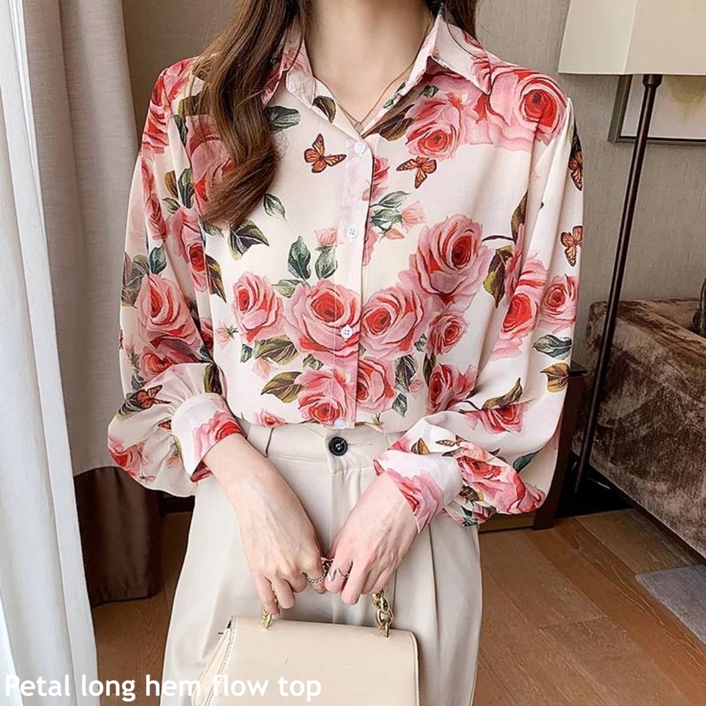 Petal flow top blouse - Thejanclothes