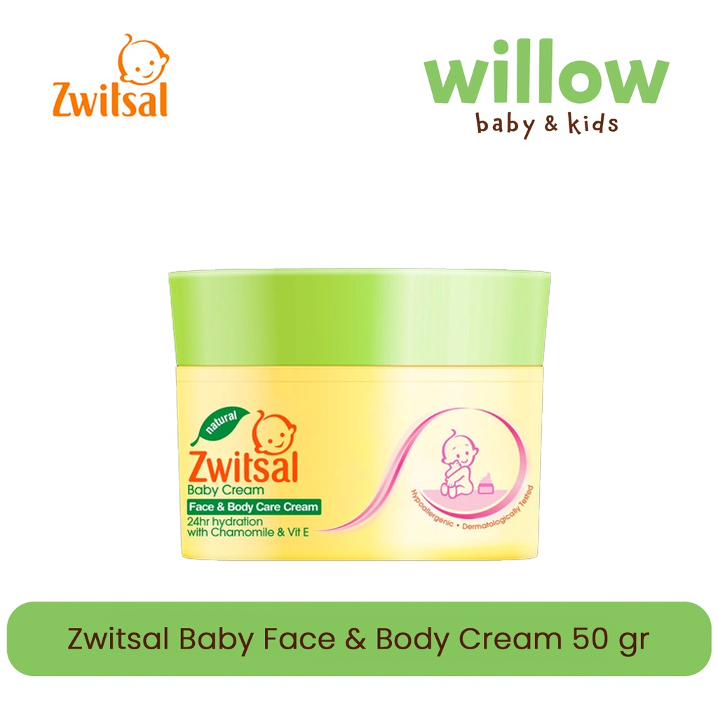 Zwitsal Baby Face & Body Cream 50gr - Cream & Lotion Bayi