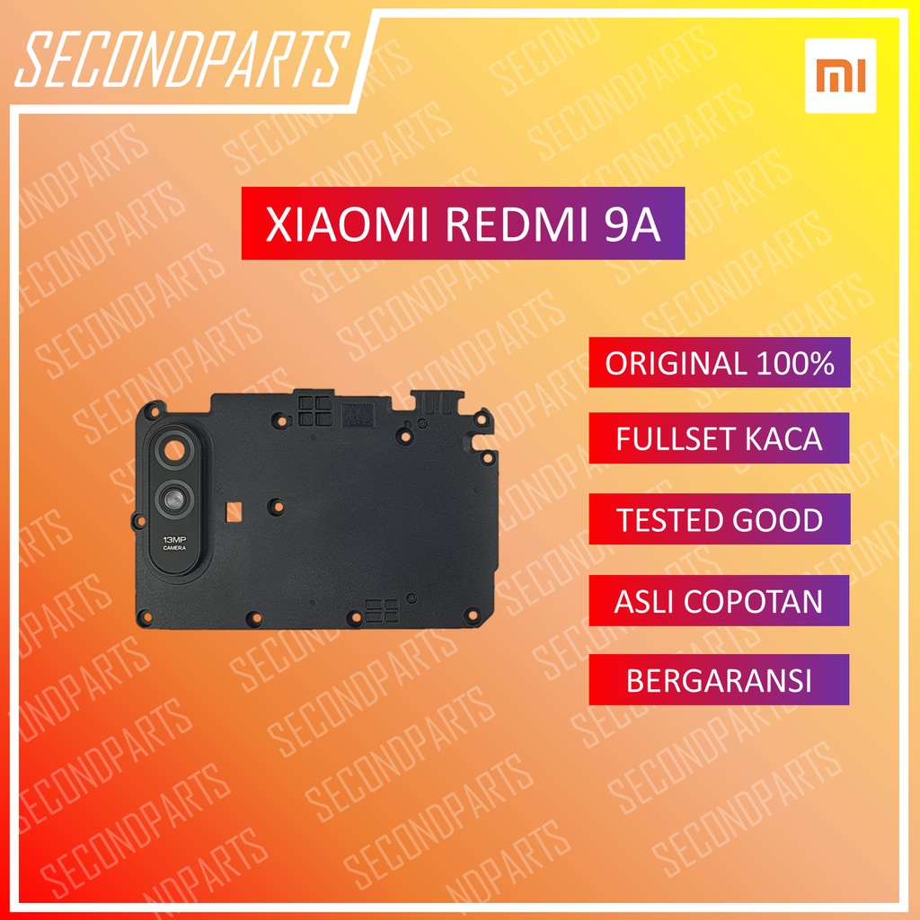 COVER KACA KAMERA RANGKA MESIN ATAS PENGUAT GPS &amp; WIFI XIAOMI REDMI 9A ORIGINAL