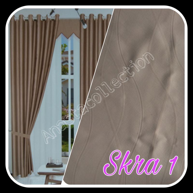 Gorden Serat Sakura Blackout Smokering Impor