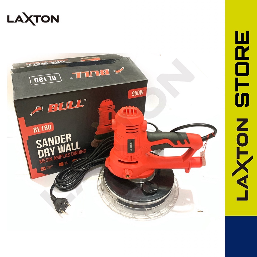 BULL Mesin Amplas Dinding 7&quot; Sander Dry Wall BL180 Amplas Tembok 7&quot;inch
