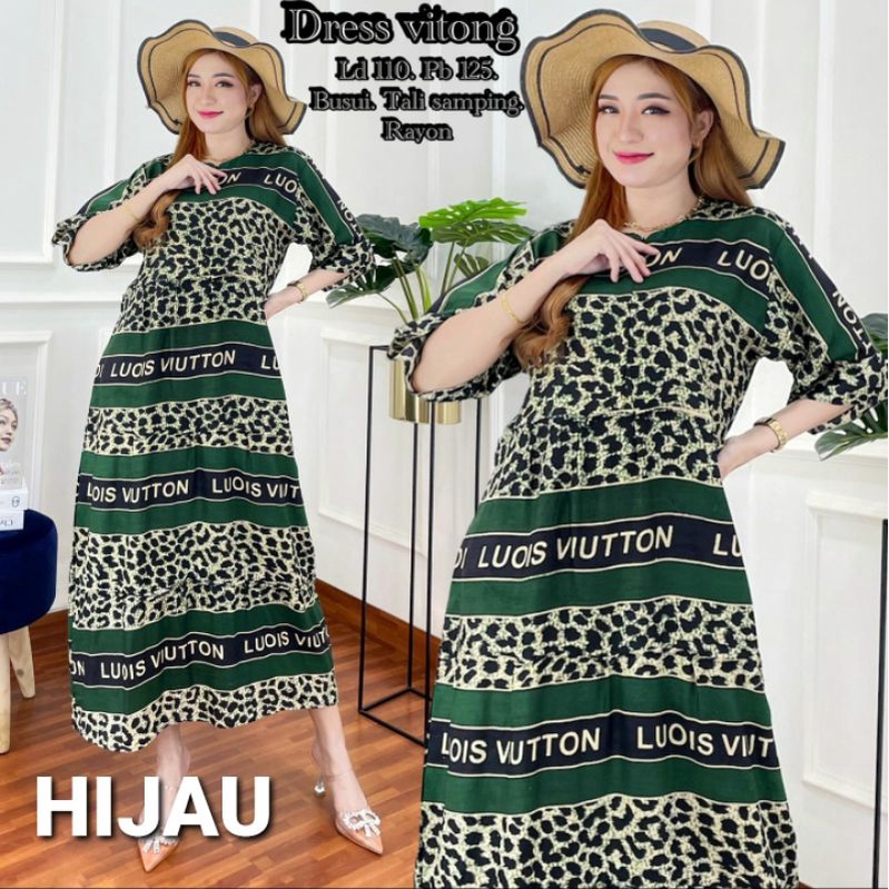 DASTER JUMBO VT BUSUI DRESS TALI SAMPING GAUN TIDUR MOTIF MEWAH