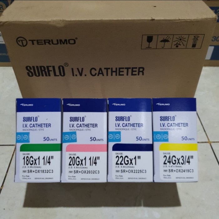 IV Catheter 18 20 22 24 Terumo Surflo 18G 20G 22G 24G I.V Cateter