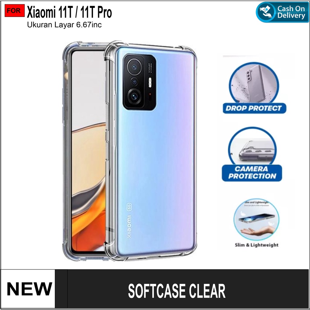 Clear Case Xiaomi 11T 11T Pro Casing Camera Protec