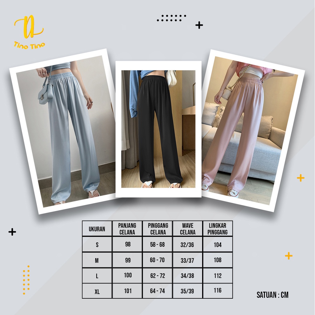 CJWP-H994 TINO TINO PANTS HIGHWAIST SANTAI IMPORT CELANA PANTS WANITA CEWEK CULLOTE HW BAGGY/CELANA KULOT WANITA