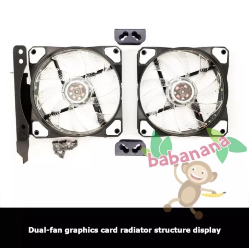 Bracket VGA PCI 2 Fan extension 90 120 mm TIDAK TERMASUK FAN
