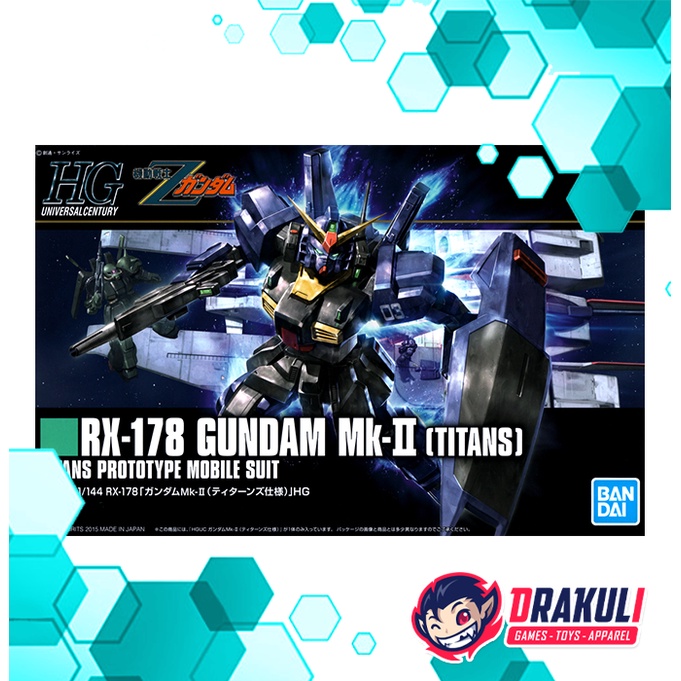 BANDAI Plamo HGUC RX-178 Gundam MK-II Titans Prototype Mobile Suit