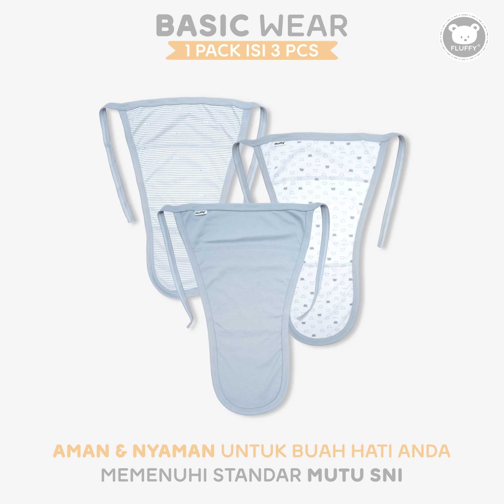 Fluffy Popok Bayi Tali (Isi 3)