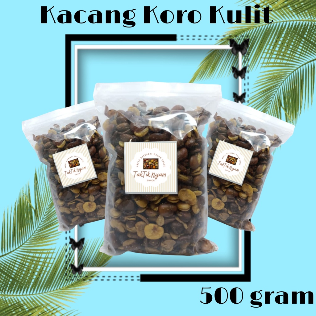 

Kacang Koro Kulit 500 grm / Kacang Koro Asin / Koro Kulit Goreng / Cemilan Lezat Termurah / Snack Kacang Kiloan