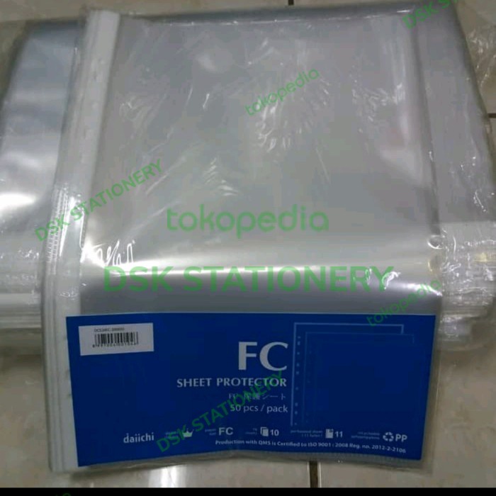 

Holder Plastik Pocket Daichi A4 Dan Folio Isi 50 Sheet