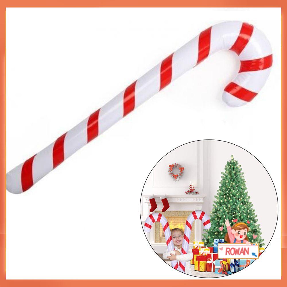 R-bunga Tongkat Tiup Hadiah Pesta Ornamen Canes Mainan PVC Lolipop Balon