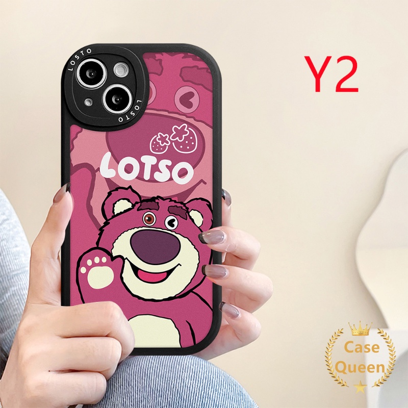 Toy Story Oppo A17 A16 A15 A5s A17K A57 A96 A77s A55 A54 A95 A12 A76 A16E A16K Reno 5Z 8 7 7Z 5F 5 6 A74 A3S A1K A94 A7 A53 A92 A9 A5 A31 Kartun Strawberry Bear Manyo Sarung Soft Cover