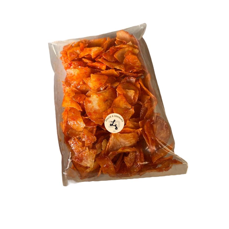 

ORD☘ Singkong Cabe Pedas Snack Kiloan Kualitas Premium @250gr Terlaku