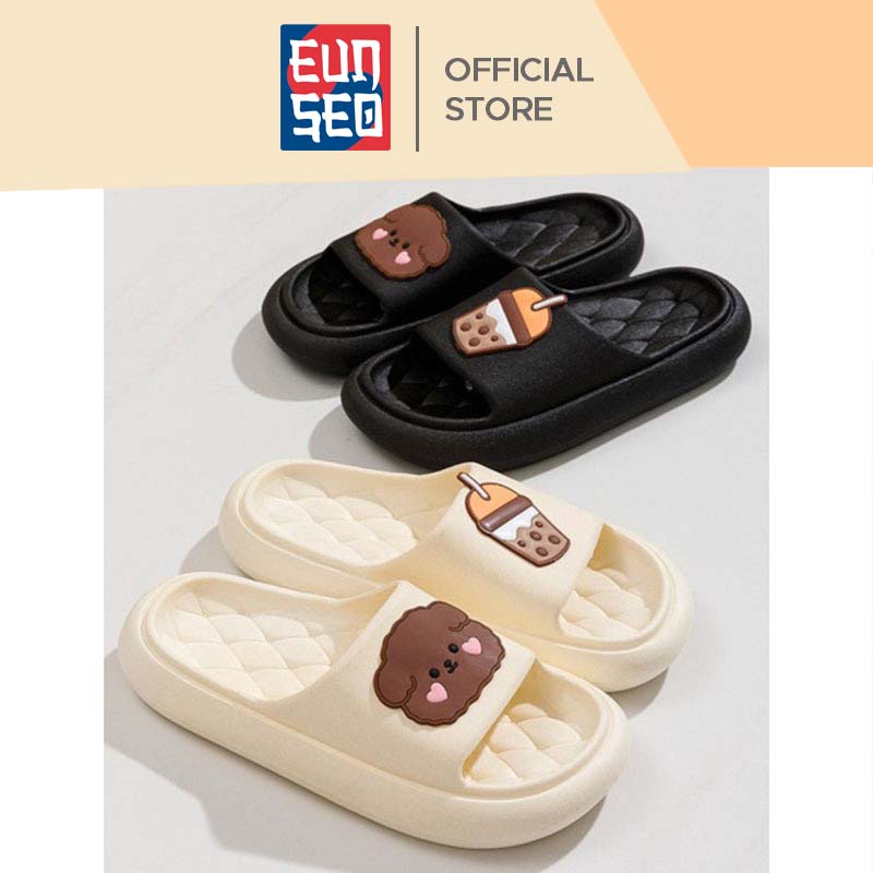 EUNSEO Sandal Wanita Fashion Korea Empuk Boba Sheep Women Slippers