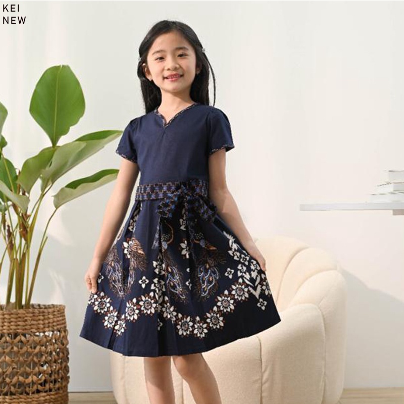 KEI NEW KIDS DRESS - Dress Batik Anak Perempuan 009 JM