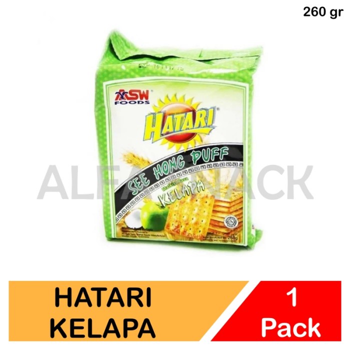 

Biskuit Malkist Crackers Hatari See Hong Puff Kelapa 260 gram