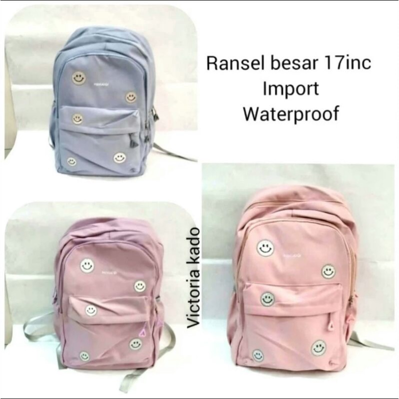 tas ransel backpack anak dewasa sekolah kuliah  laki perempuan besar impor
