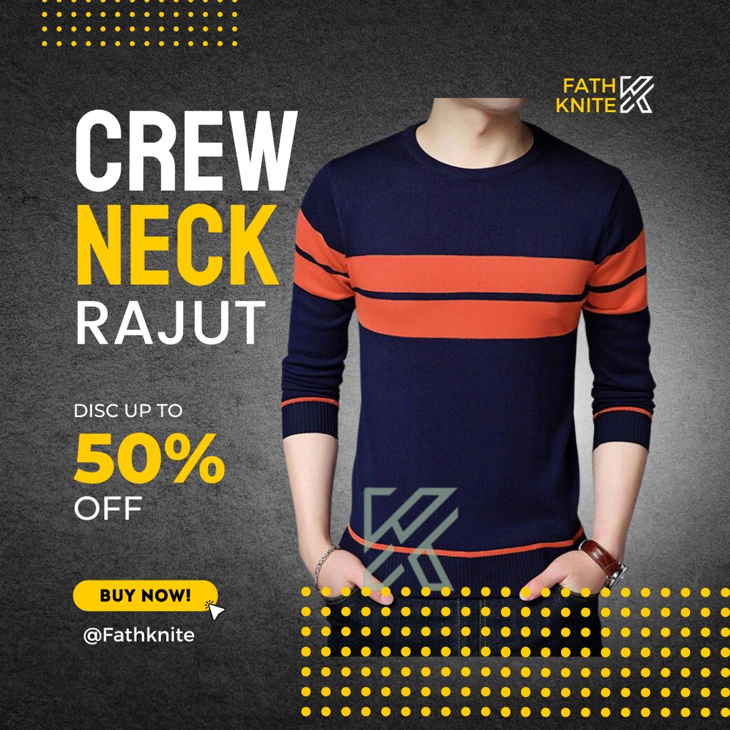 Sweater Rajut pria dan Wanita Round baju pria lengan panjang/sweater crewneck pria/baju sweater/jaket rajut pria/kaos rajut pria lengan panjang/rajut pria panjang/Rajut/switer rajut/sweter rajut/suiter rajut/Rajutan