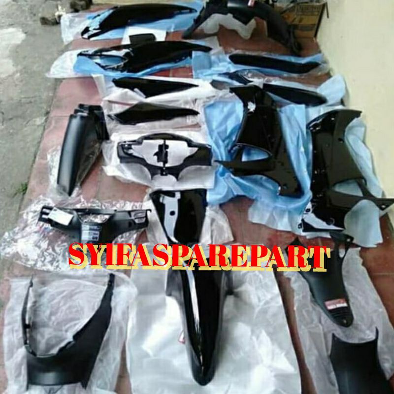 Cover Full Body Supra X 125 Lama / Supra X 125D Hitam