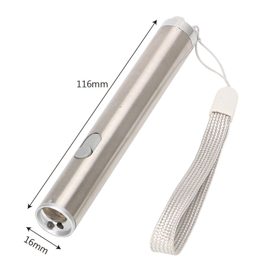 Senter 3 in 1 Mini Multifunction LED Laser UV USB Rechargeable ORI