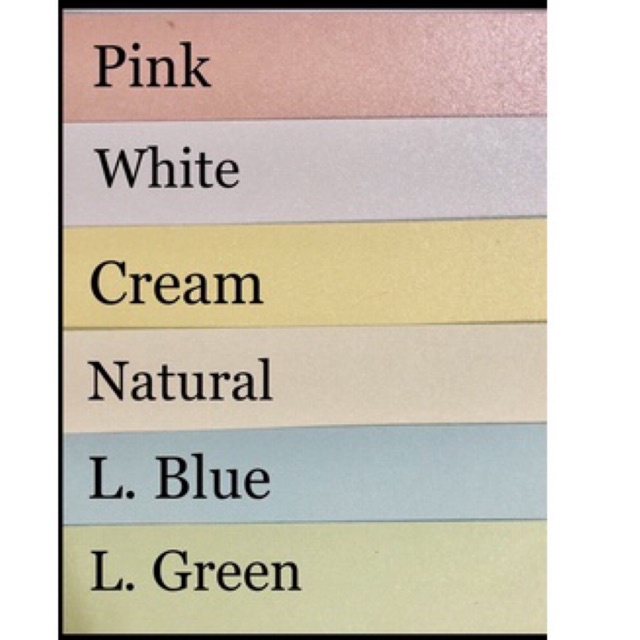 

Carton Jasmine Warna Muda ada 6 Pilihan Warna