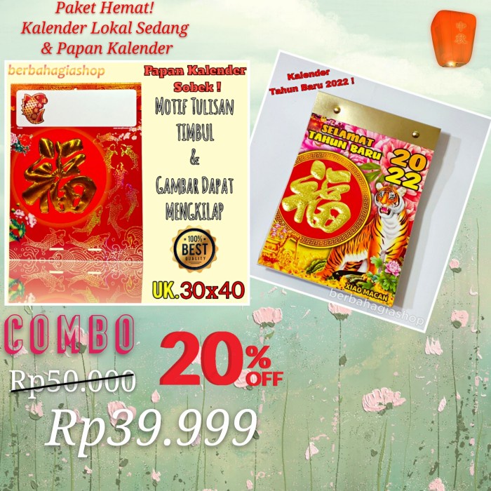 

MURAH Papan Tatakan Chinese Dan Kalender Sobek Harian Lokal Sedang 2022 Cina Code 2946