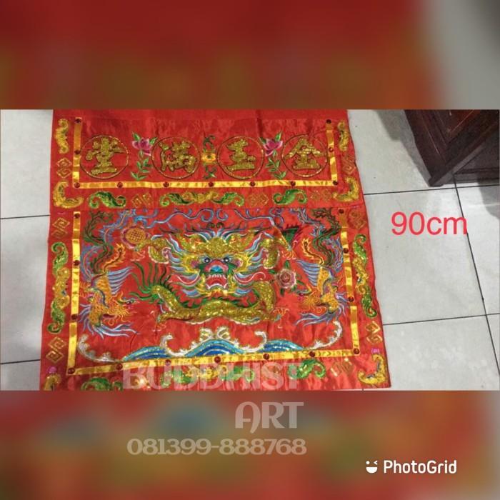 

Kain Merah Altar Sembahyang Motif Naga / Towi To Wi Naga 90 Cm 052