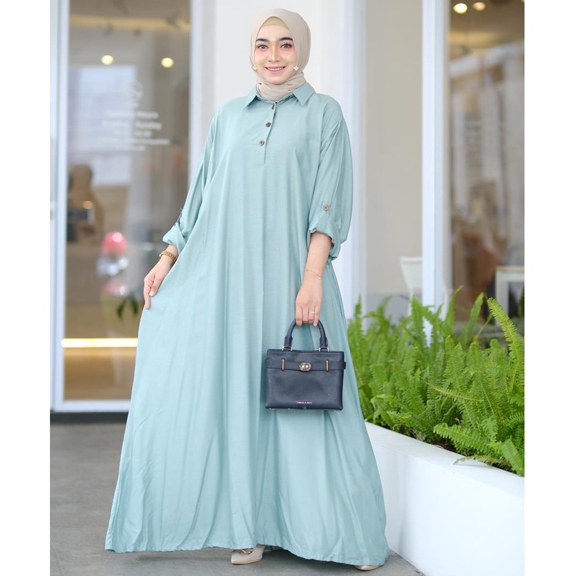 ABAYA JUMBO ARAB RAYON TWILL WARNA POLOS