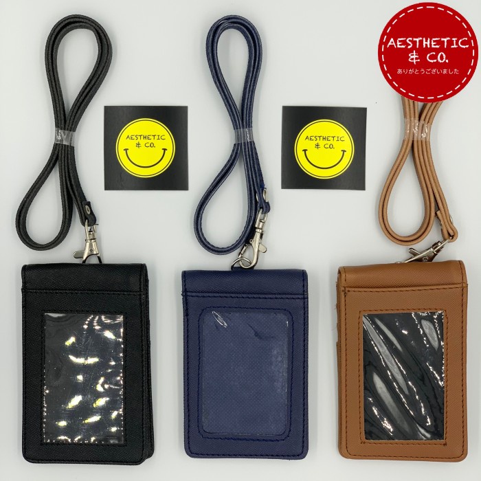 

GRATIS ONGKIR Lanyard ID Card Name Tag Kulit Dompet Holder Magnet - Premium V.01 Code 2576