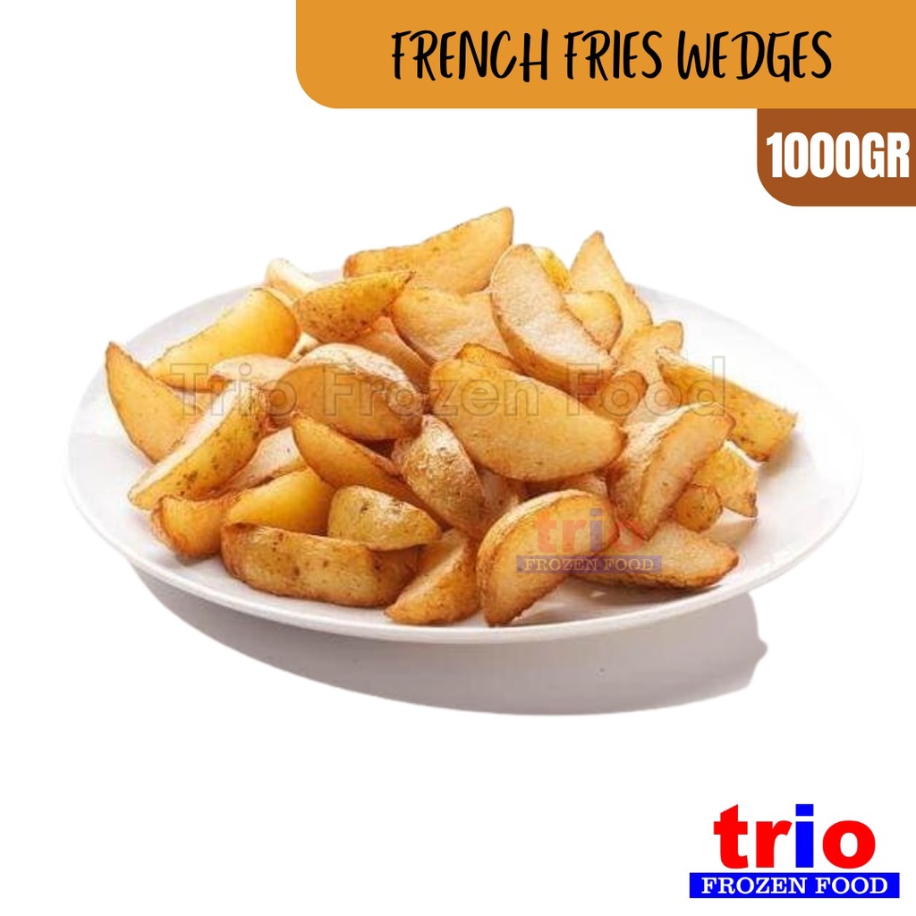 FRENCH FRIES WEDGES 1 KG - KENTANG GORENG WEDGES