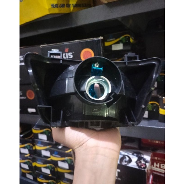 Reflektor Lampu Depan Supra Fit Kaca Biru Kualitas Terbaik