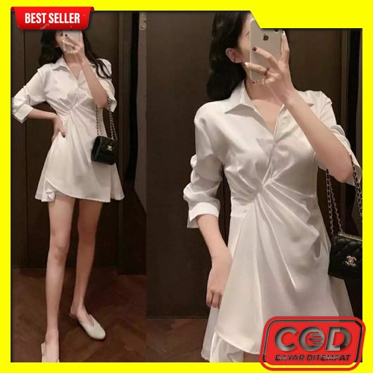 Dres Natal Wanita Korean Style Terbaru 2022 Tunik Modern Simple Elegan  Muslim Baju Pesta Kondangan 