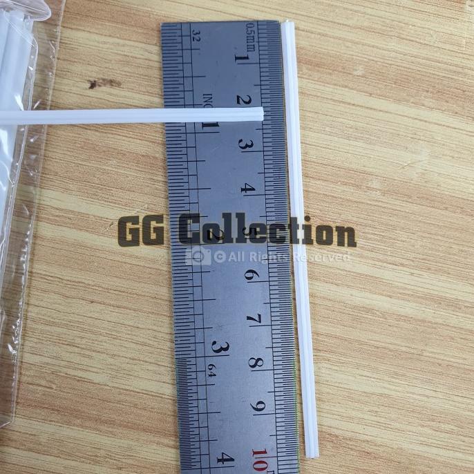 Kawat Hidung / Masker Putih Tebal 3mm - 4mm x 10cm / Nose Wire Eceran t-ggkoleksi Kualitas Baik