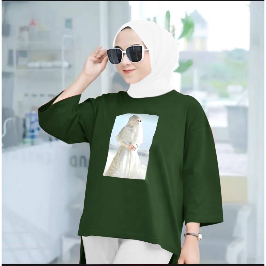 KIYOREN TUNIK MUSLIM JUMBO XXL WANITA DEWASA TUNIK SUPER PREMIUM LENGAN 7/8