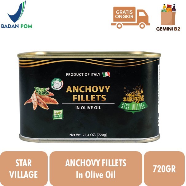 

⭐BISA COD⭐ Star Village Anchovy Fillets 720gr