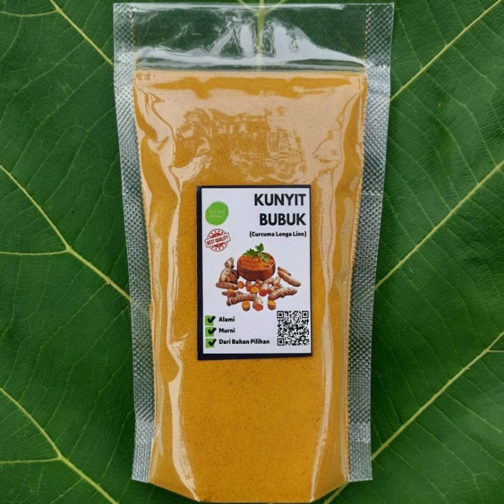 

Bubuk Serbuk Kunyit Kunir 100 Gram Murni Kuning