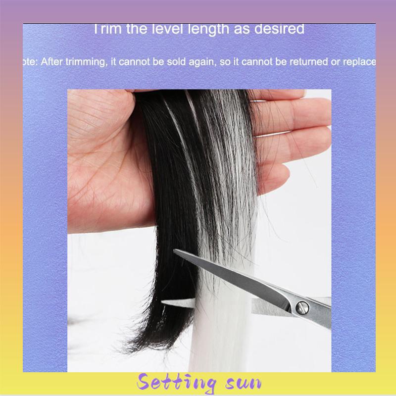 Wig Rambut Palsu berkilau Rambut Palsu Warna Jepit Aneka Desain Aksesoris Rambut DIY Untuk Wanita TN