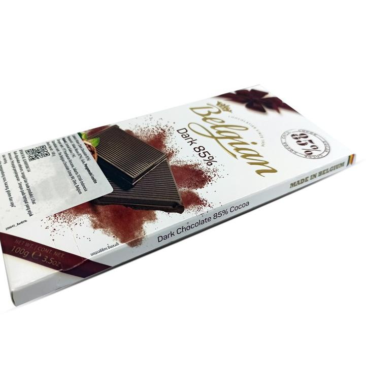 

✓ THE BELGIAN Dark Chocolate 85% 100 gram Cokelat Hitam Terbaru