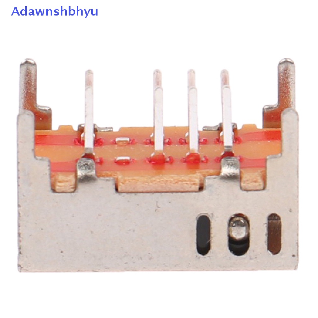 Adhyu 10Pcs Saklar Toggle sk23d05g6 Baris Ganda 3-gear 8-pin horizontal sliding switch ID