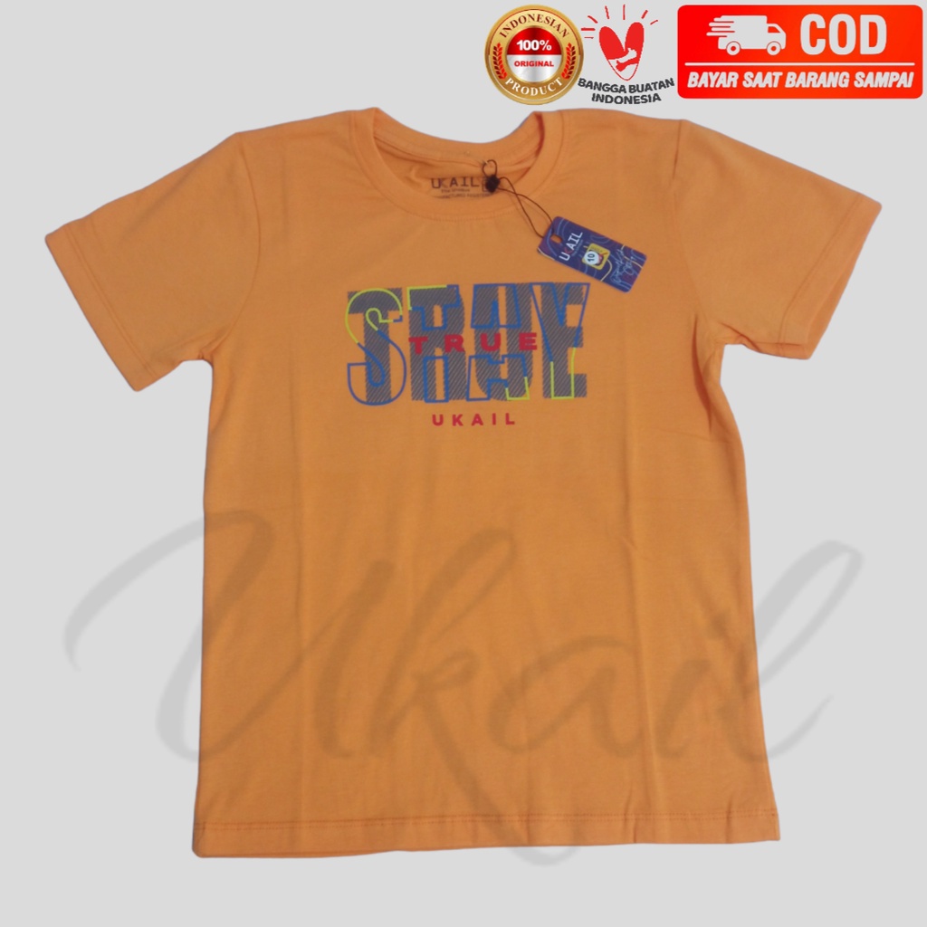 Balilah Kaos Distro Premium True Ukail Lengan Pendek Anak Laki-laki Bahan Katun Spandex Sablon Plast