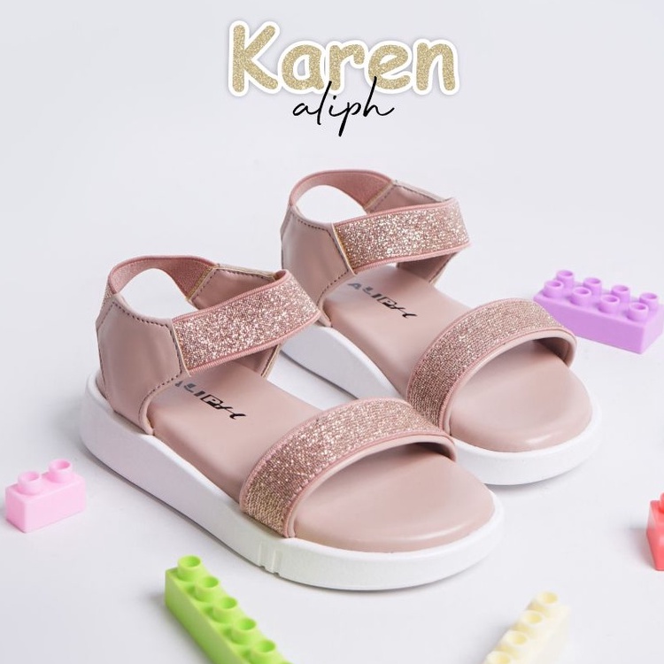 BELLEZA MALL – Aliph Kids Sandals KAREN | sepatu sandal anak perempuan kekinian tinggi sol 2cm | sen