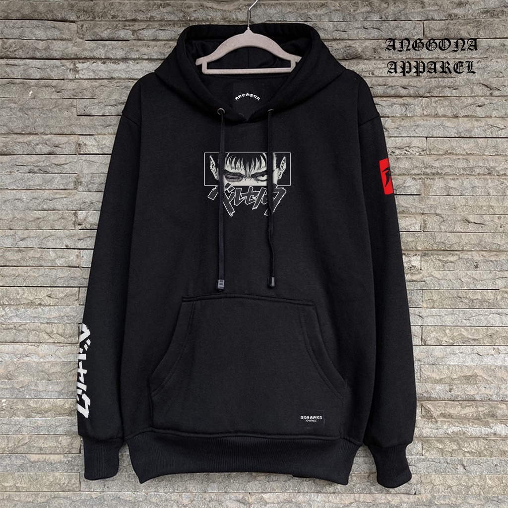 hoodie pria distro warna hitam Bisa COD