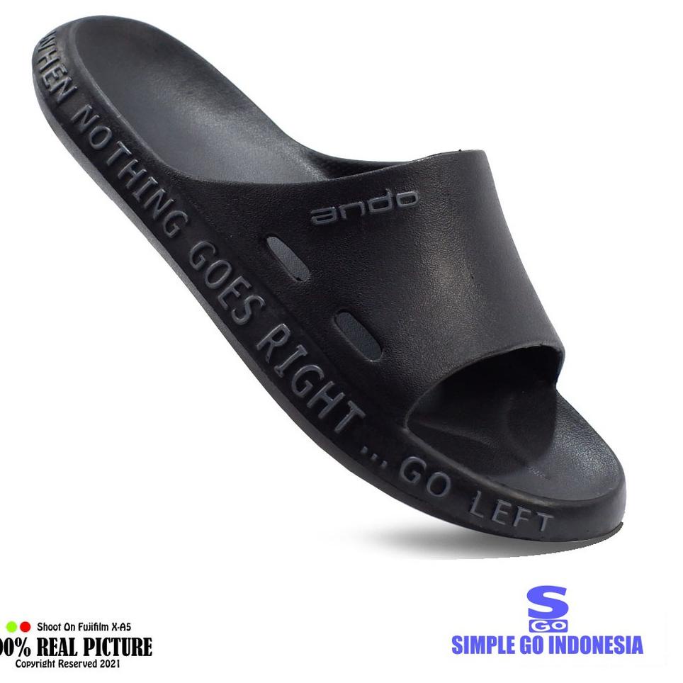 Terlaris Sandal slop pria karet slip on original sendal selop cowok laki-laki dewasa slipon distro c