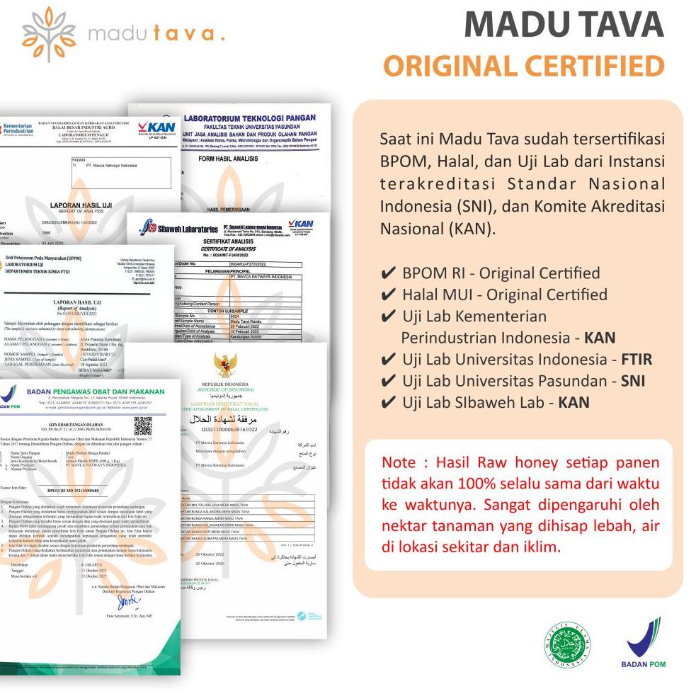 

1.1 SPESIAL Madu Murni Asli Tava Grade A Variant Nektar 100% Alami Pure Natural Raw Honey Minuman Kesehatan .,..,.,,,,.,