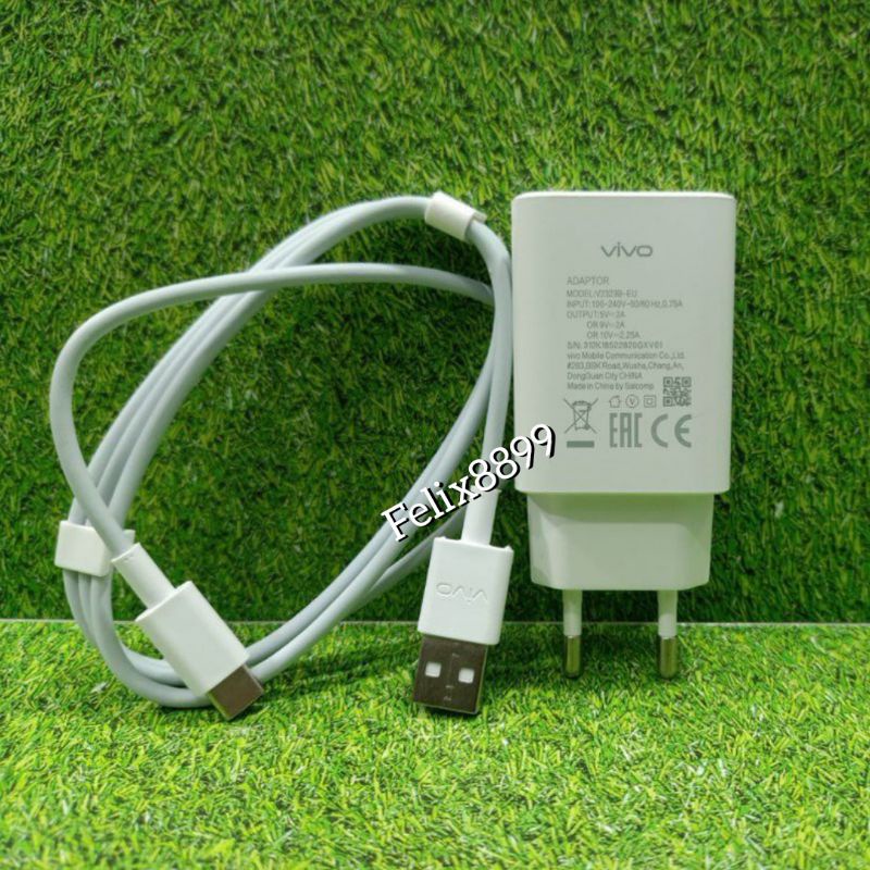 Charger Vivo Y33s Y53s Y33t Y35t Y75 T1 5G Original 18W Type C Fast Charging