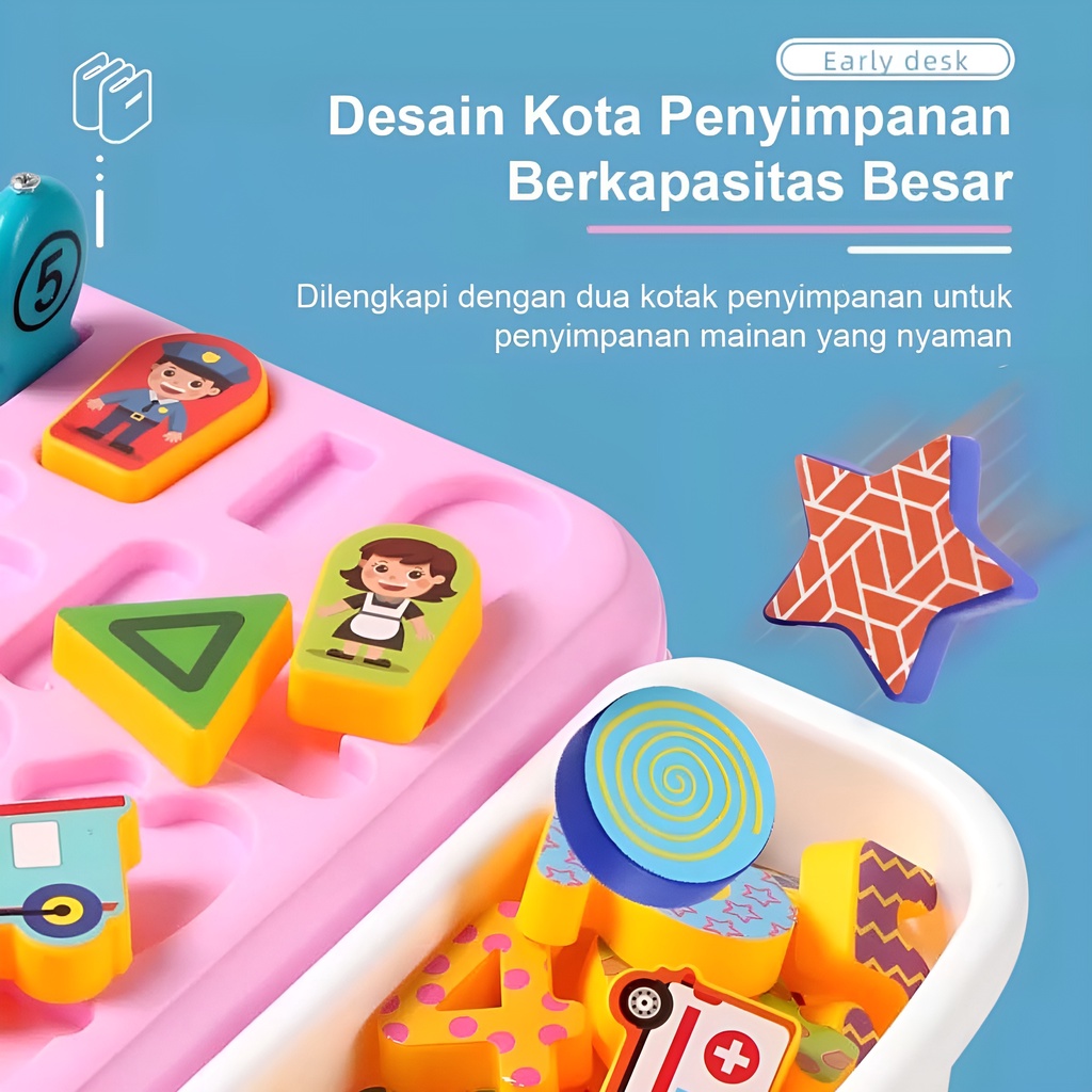 Mainan Memancing Ikan Magnet | Fishing Game Early Education Board | Mainan Seru Untuk Keluarga | Mainan Anak Laki Laki 3-4-5-6-7 Tahun