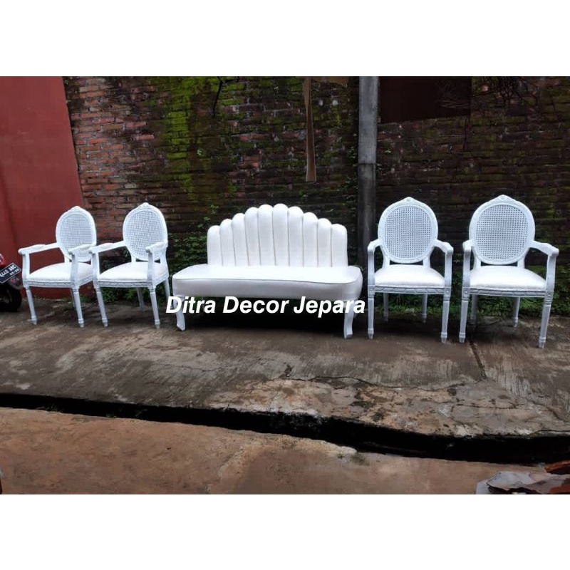 kursi manten kerang / sofa manten kerang / kursi pelaminan kerang / sofa pelaminan kerang