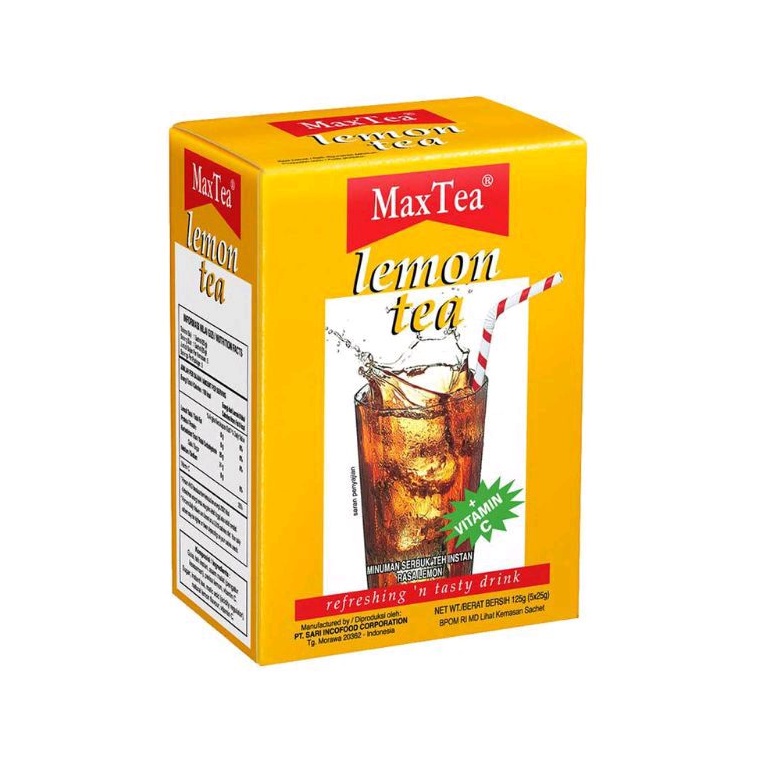 

SEMBAKO - MaxTea Lemon Tea 125gr (5 Sachet 25gr)