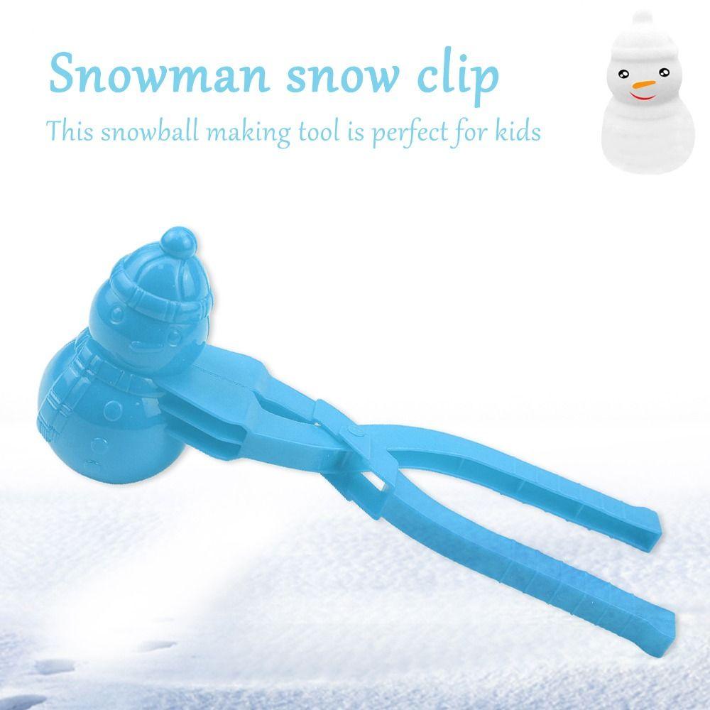 REBUY Rebuy Bear Snowball Klip Portable Anak Snowballs Cetakan Pembuat Bola Salju Luar Ruangan Olahraga Snowball Maker Mold